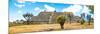 ¡Viva Mexico! Panoramic Collection - Pyramid of Cantona Archaeological Ruins VI-Philippe Hugonnard-Mounted Photographic Print