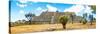 ¡Viva Mexico! Panoramic Collection - Pyramid of Cantona Archaeological Ruins VI-Philippe Hugonnard-Stretched Canvas