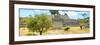 ¡Viva Mexico! Panoramic Collection - Pyramid of Cantona Archaeological Ruins-Philippe Hugonnard-Framed Photographic Print