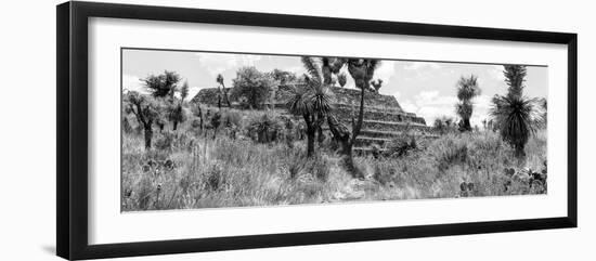 ¡Viva Mexico! Panoramic Collection - Pyramid of Cantona Archaeological Site II-Philippe Hugonnard-Framed Photographic Print