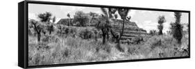 ¡Viva Mexico! Panoramic Collection - Pyramid of Cantona Archaeological Site II-Philippe Hugonnard-Framed Stretched Canvas