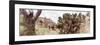 ¡Viva Mexico! Panoramic Collection - Pyramid of Cantona Archaeological Site IV-Philippe Hugonnard-Framed Photographic Print