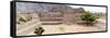 ¡Viva Mexico! Panoramic Collection - Pyramid of Cantona Archaeological Site IX-Philippe Hugonnard-Framed Stretched Canvas