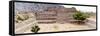 ¡Viva Mexico! Panoramic Collection - Pyramid of Cantona Archaeological Site IX-Philippe Hugonnard-Framed Stretched Canvas