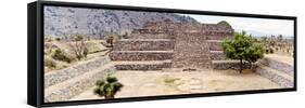 ¡Viva Mexico! Panoramic Collection - Pyramid of Cantona Archaeological Site IX-Philippe Hugonnard-Framed Stretched Canvas