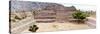 ¡Viva Mexico! Panoramic Collection - Pyramid of Cantona Archaeological Site IX-Philippe Hugonnard-Stretched Canvas