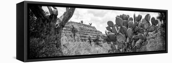 ¡Viva Mexico! Panoramic Collection - Pyramid of Cantona Archaeological Site V-Philippe Hugonnard-Framed Stretched Canvas