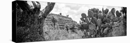 ¡Viva Mexico! Panoramic Collection - Pyramid of Cantona Archaeological Site V-Philippe Hugonnard-Stretched Canvas