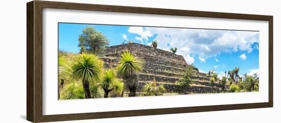 ¡Viva Mexico! Panoramic Collection - Pyramid of Cantona Archaeological Site VI-Philippe Hugonnard-Framed Photographic Print