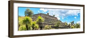 ¡Viva Mexico! Panoramic Collection - Pyramid of Cantona Archaeological Site VI-Philippe Hugonnard-Framed Photographic Print