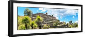 ¡Viva Mexico! Panoramic Collection - Pyramid of Cantona Archaeological Site VI-Philippe Hugonnard-Framed Photographic Print