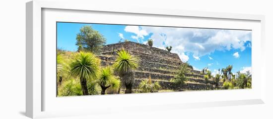 ¡Viva Mexico! Panoramic Collection - Pyramid of Cantona Archaeological Site VI-Philippe Hugonnard-Framed Photographic Print