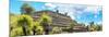 ¡Viva Mexico! Panoramic Collection - Pyramid of Cantona Archaeological Site VI-Philippe Hugonnard-Mounted Photographic Print