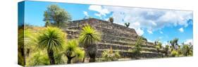 ¡Viva Mexico! Panoramic Collection - Pyramid of Cantona Archaeological Site VI-Philippe Hugonnard-Stretched Canvas