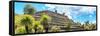 ¡Viva Mexico! Panoramic Collection - Pyramid of Cantona Archaeological Site VI-Philippe Hugonnard-Framed Stretched Canvas