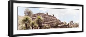 ¡Viva Mexico! Panoramic Collection - Pyramid of Cantona Archaeological Site VII-Philippe Hugonnard-Framed Photographic Print