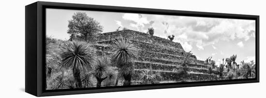 ¡Viva Mexico! Panoramic Collection - Pyramid of Cantona Archaeological Site VIII-Philippe Hugonnard-Framed Stretched Canvas