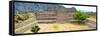 ¡Viva Mexico! Panoramic Collection - Pyramid of Cantona Archaeological Site X-Philippe Hugonnard-Framed Stretched Canvas