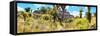 ¡Viva Mexico! Panoramic Collection - Pyramid of Cantona Archaeological Site-Philippe Hugonnard-Framed Stretched Canvas