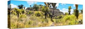 ¡Viva Mexico! Panoramic Collection - Pyramid of Cantona Archaeological Site-Philippe Hugonnard-Stretched Canvas