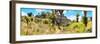 ¡Viva Mexico! Panoramic Collection - Pyramid of Cantona Archaeological Site-Philippe Hugonnard-Framed Photographic Print