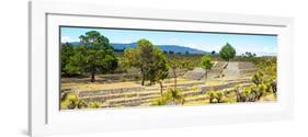 ¡Viva Mexico! Panoramic Collection - Pyramid of Cantona - Puebla I-Philippe Hugonnard-Framed Photographic Print