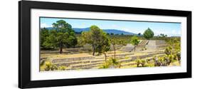 ¡Viva Mexico! Panoramic Collection - Pyramid of Cantona - Puebla I-Philippe Hugonnard-Framed Photographic Print