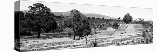 ¡Viva Mexico! Panoramic Collection - Pyramid of Cantona - Puebla III-Philippe Hugonnard-Stretched Canvas