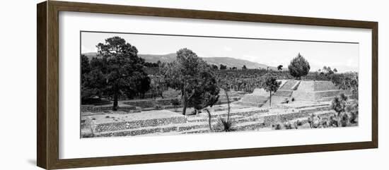 ¡Viva Mexico! Panoramic Collection - Pyramid of Cantona - Puebla III-Philippe Hugonnard-Framed Photographic Print