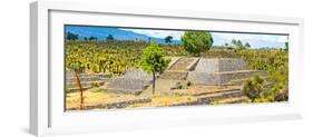 ¡Viva Mexico! Panoramic Collection - Pyramid of Cantona - Puebla IV-Philippe Hugonnard-Framed Photographic Print