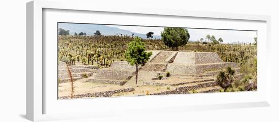 ¡Viva Mexico! Panoramic Collection - Pyramid of Cantona - Puebla V-Philippe Hugonnard-Framed Photographic Print