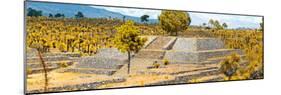 ¡Viva Mexico! Panoramic Collection - Pyramid of Cantona - Puebla VI-Philippe Hugonnard-Mounted Photographic Print