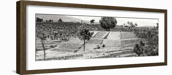 ¡Viva Mexico! Panoramic Collection - Pyramid of Cantona - Puebla VII-Philippe Hugonnard-Framed Photographic Print