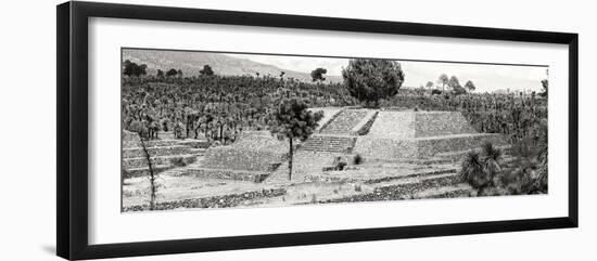 ¡Viva Mexico! Panoramic Collection - Pyramid of Cantona - Puebla VII-Philippe Hugonnard-Framed Photographic Print