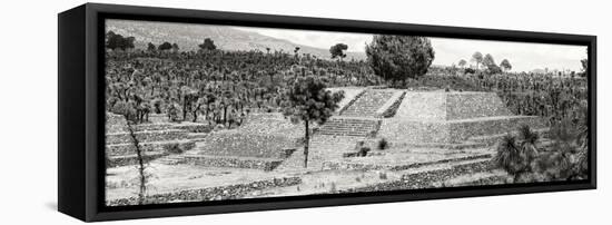 ¡Viva Mexico! Panoramic Collection - Pyramid of Cantona - Puebla VII-Philippe Hugonnard-Framed Stretched Canvas