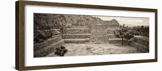 ¡Viva Mexico! Panoramic Collection - Pyramid of Cantona - Puebla-Philippe Hugonnard-Framed Photographic Print