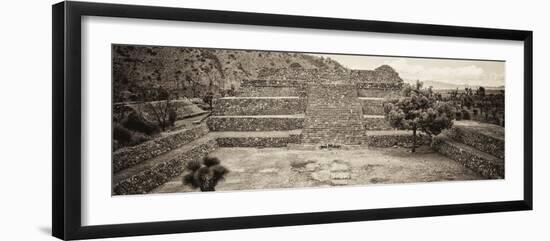 ¡Viva Mexico! Panoramic Collection - Pyramid of Cantona - Puebla-Philippe Hugonnard-Framed Photographic Print