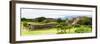 ¡Viva Mexico! Panoramic Collection - Pyramid of Monte Alban II-Philippe Hugonnard-Framed Photographic Print