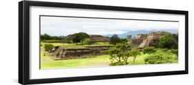 ¡Viva Mexico! Panoramic Collection - Pyramid of Monte Alban II-Philippe Hugonnard-Framed Photographic Print