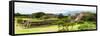 ¡Viva Mexico! Panoramic Collection - Pyramid of Monte Alban II-Philippe Hugonnard-Framed Stretched Canvas