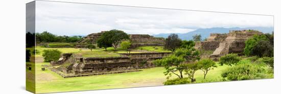 ¡Viva Mexico! Panoramic Collection - Pyramid of Monte Alban II-Philippe Hugonnard-Stretched Canvas