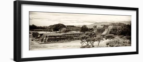 ¡Viva Mexico! Panoramic Collection - Pyramid of Monte Alban III-Philippe Hugonnard-Framed Photographic Print