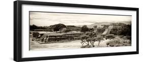 ¡Viva Mexico! Panoramic Collection - Pyramid of Monte Alban III-Philippe Hugonnard-Framed Photographic Print