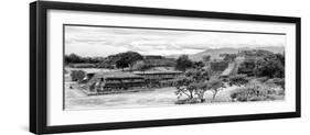 ¡Viva Mexico! Panoramic Collection - Pyramid of Monte Alban IV-Philippe Hugonnard-Framed Photographic Print