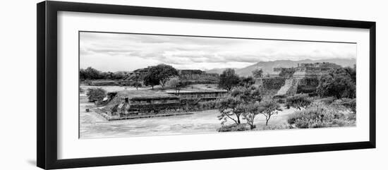 ¡Viva Mexico! Panoramic Collection - Pyramid of Monte Alban IV-Philippe Hugonnard-Framed Photographic Print