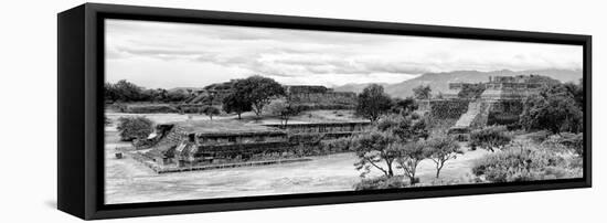 ¡Viva Mexico! Panoramic Collection - Pyramid of Monte Alban IV-Philippe Hugonnard-Framed Stretched Canvas