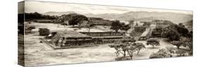 ¡Viva Mexico! Panoramic Collection - Pyramid of Monte Alban IX-Philippe Hugonnard-Stretched Canvas