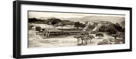 ¡Viva Mexico! Panoramic Collection - Pyramid of Monte Alban IX-Philippe Hugonnard-Framed Premium Photographic Print