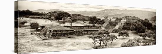 ¡Viva Mexico! Panoramic Collection - Pyramid of Monte Alban IX-Philippe Hugonnard-Stretched Canvas
