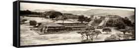 ¡Viva Mexico! Panoramic Collection - Pyramid of Monte Alban IX-Philippe Hugonnard-Framed Stretched Canvas